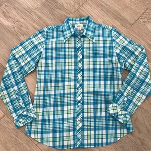 Lilly Pulitzer Plaid Button Down Top